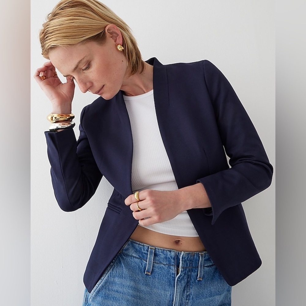 J Crew Tall going-out blazer in stretch twill H2778